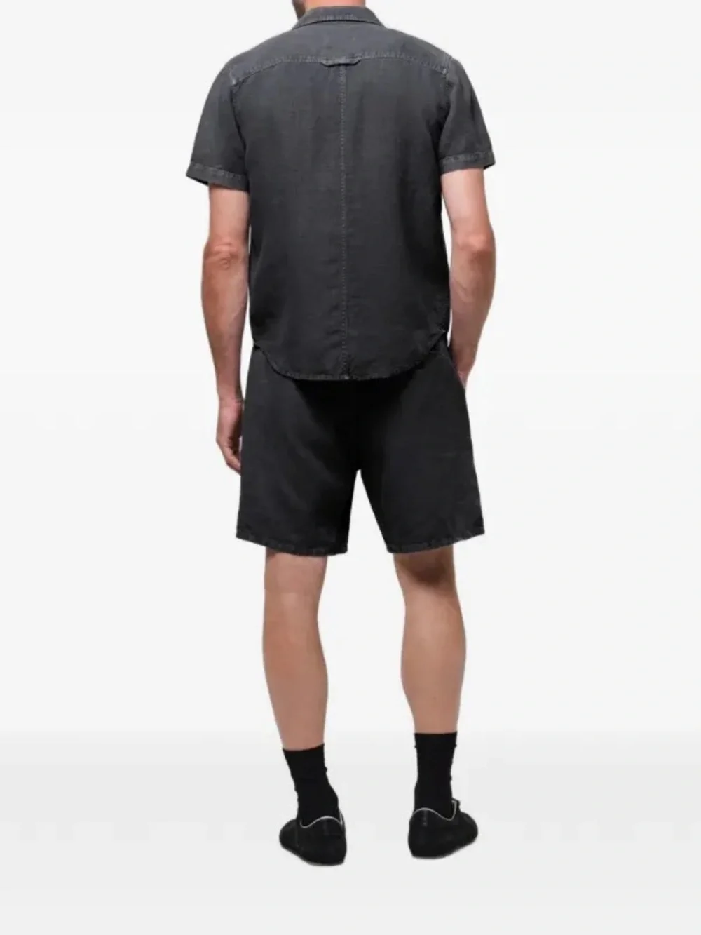 Citizens of Humanity Declan Drawstring Shorts in a Washed Black, Size 27